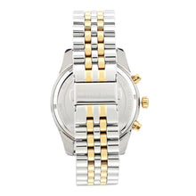 Load image into Gallery viewer, Michael Kors Lexington Chronograph with Silver and Gold Tone Stainless Steel Strap for Men MK8344