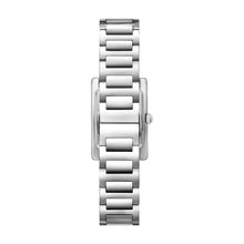 Load image into Gallery viewer, Emporio Armani Watch for Women, 22mm Rectangle Case Quartz Two Hand Movement with Stainless Steel or Leather Strap AR11625, product image 4