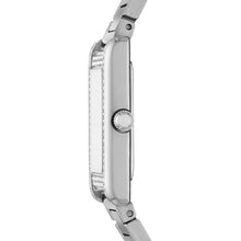 Load image into Gallery viewer, Emporio Armani Watch for Women, 22mm Rectangle Case Quartz Two Hand Movement with Stainless Steel or Leather Strap AR11625, product image 3