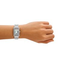 Load image into Gallery viewer, Emporio Armani Watch for Women, 22mm Rectangle Case Quartz Two Hand Movement with Stainless Steel or Leather Strap AR11625, product image 2