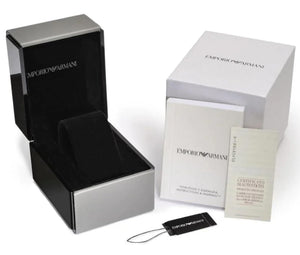 Emporio Armani Watch for Women, Two Hand Movement, 32 mm Gold Stainless Steel Case with a Stainless Steel Strap, AR11007