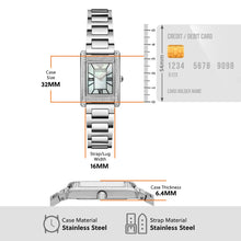 Load image into Gallery viewer, Emporio Armani Watch for Women, 22mm Rectangle Case Quartz Two Hand Movement with Stainless Steel or Leather Strap AR11625, product image 5
