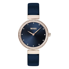 Load image into Gallery viewer, BOSS Analogue Quartz Watch for Women CELEBRATION Collection with Blue Leather Strap - 1502477, product image 1