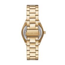Load image into Gallery viewer, Michael Kors Lennox Watch for Women, Gold Tone Quartz Three Hand Movement with Stainless Steel Strap MK7500, product image 3