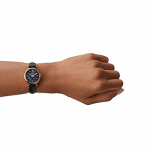 Load image into Gallery viewer, Fossil Watch for Women Carlie , Quartz Movement, 28 mm Rose Gold Stainless Steel Case with a Leather Strap, ES4700, product image 2