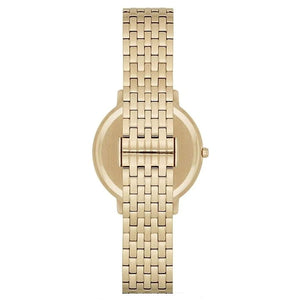 Emporio Armani Watch for Women, Two Hand Movement, 32 mm Gold Stainless Steel Case with a Stainless Steel Strap, AR11007