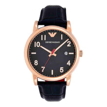 Load image into Gallery viewer, Emporio Armani Watch for Men, Two Hand Date Movement, 43 mm Rose Gold Stainless Steel Case with a Leather Strap, AR11135, product image 1