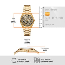 Load image into Gallery viewer, Michael Kors Lennox Watch for Women, Gold Tone Quartz Three Hand Movement with Stainless Steel Strap MK7500, product image 4