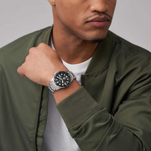 Load image into Gallery viewer, Fossil Blue Dive Men's 42 MM Silver-Tone Stainless Steel Watch, FS6032, product image 2