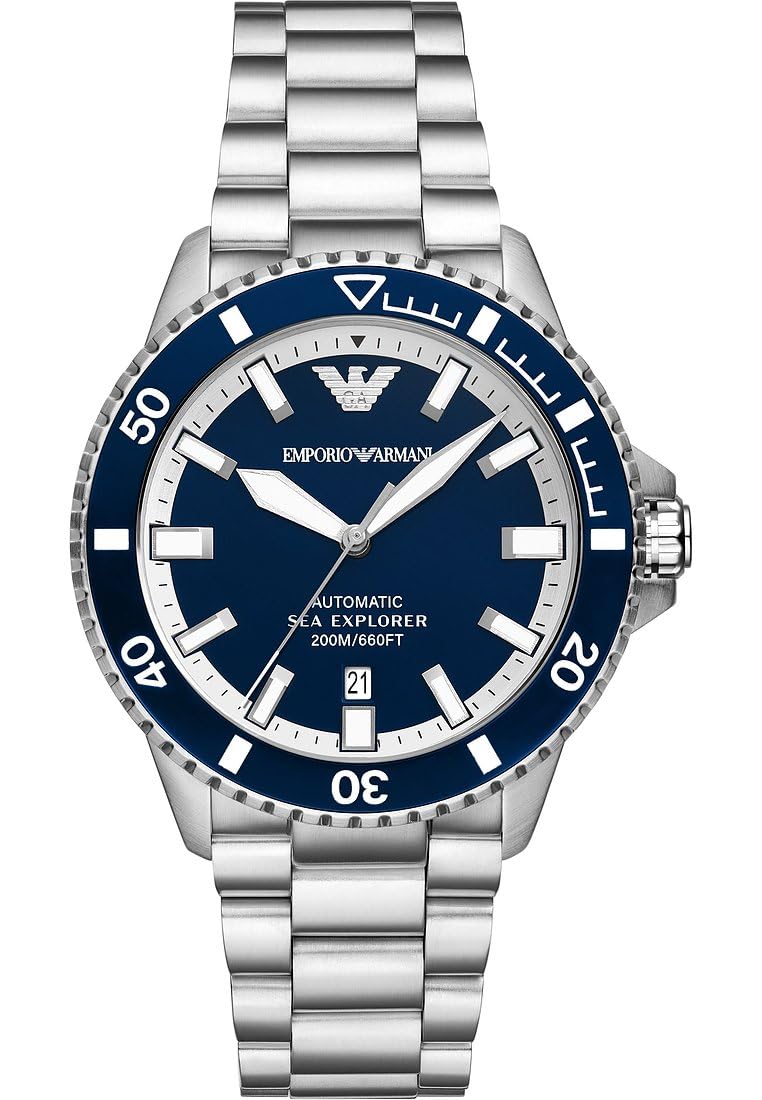 Emporio Armani Men's Analog Automatic Watch with Stainless Steel Strap AR60079, product image 1