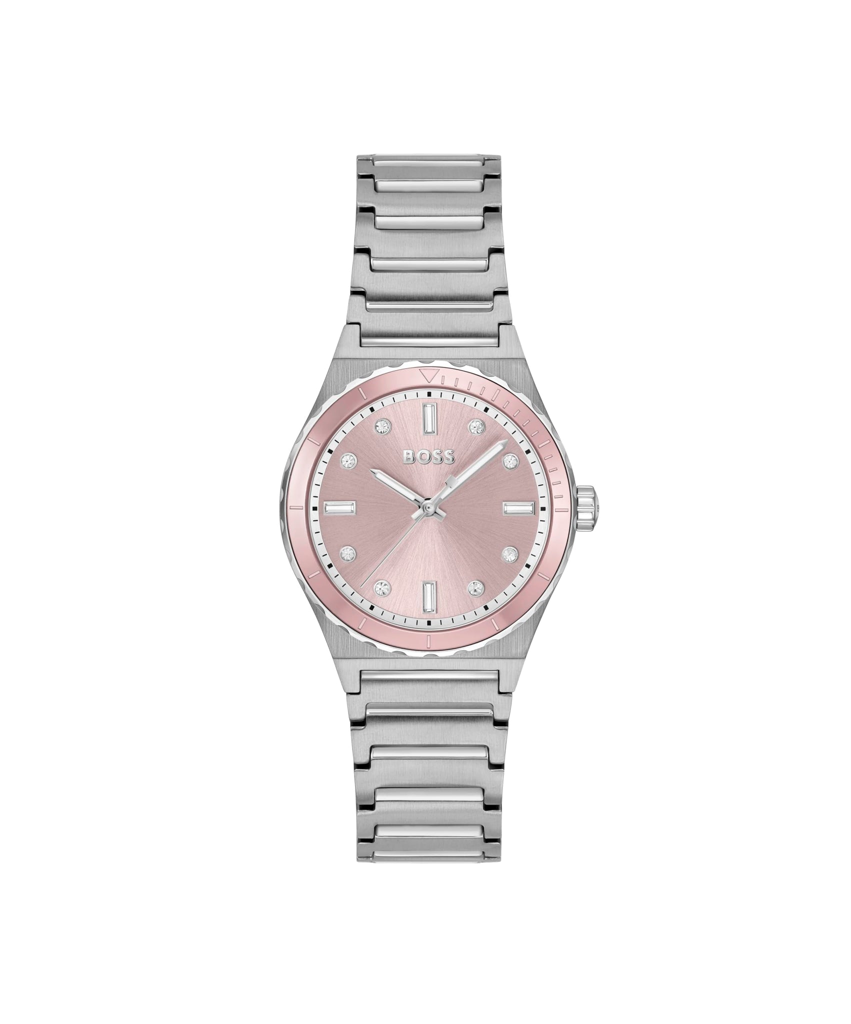 BOSS Three Hand Quartz Movement Watch for Women Candor Ladies Sport Collection with Silver Stainless Steel Bracelet - 1502788, product image 1