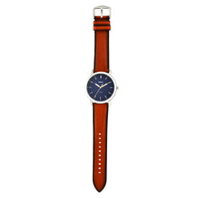 Load image into Gallery viewer, Fossil The Minimalist Men's Quartz Watch with Blue Dial and Brown Leather Strap FS5304, product image 6