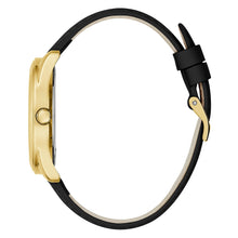 Load image into Gallery viewer, Guess Women's 40mm Watch - Black Leather Strap Gold Dial Gold Tone Case U1439L1M, product image 3