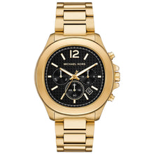 Load image into Gallery viewer, Michael Kors Sage Watch for Men, 44mm Quartz Chronograph Movement with Stainless Steel Strap, Goldish Tone, 44 mm MK9192, product image 1