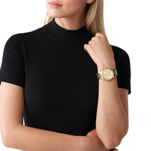 Load image into Gallery viewer, Michael Kors Gold Stainless Steel Women's Watch MK6356 Watch, product image 4