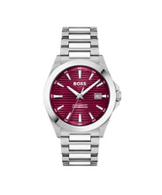 Load image into Gallery viewer, BOSS Three Hand Quartz Movement Watch for Men Strike Collection with Silver Stainless Steel Bracelet - 1514174, product image 1