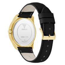 Load image into Gallery viewer, Guess Women's 40mm Watch - Black Leather Strap Gold Dial Gold Tone Case U1439L1M, product image 4
