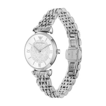 Load image into Gallery viewer, Emporio Armani Watch for Women, Two Hand Movement, 32 mm Silver Stainless Steel Case with a Stainless Steel Strap, AR1925, product image 5