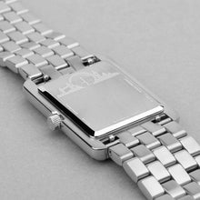 Load image into Gallery viewer, Accurist Rectangle 26mm Quartz Watch in White with Analogue Display, and Stainless Steel Bracelet 71007