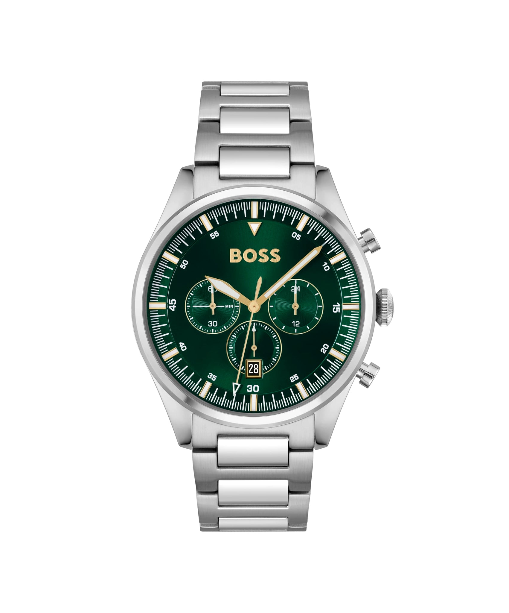 BOSS Chronograph Quartz Watch for Men Pioneer Collection with Silver Stainless Steel Bracelet - 1513868, product image 1