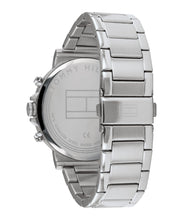 Load image into Gallery viewer, Tommy Hilfiger Men's 44mm Analogue Multifunction Quartz Watch - Grey Sunray Dial, Silver Stainless Steel Bracelet, 3 Sub-Dials, 3ATM Water Resistance - 1791397, product image 4