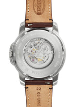 Load image into Gallery viewer, Fossil Grant Men's Automatic Watch with Off-White Dial and Brown Leather Strap ME3099, product image 3