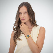Load image into Gallery viewer, BOSS Analogue Quartz Watch for Women SAGE Collection with Gold Colored Stainless Steel Bracelet - 1502729, product image 4
