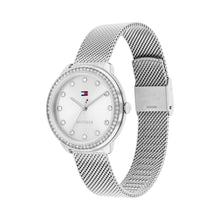 Load image into Gallery viewer, Tommy Hilfiger Three Hand Quartz Movement Watch for Women with Silver Stainless Steel Mesh Bracelet - 1782698, product image 2