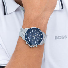 Load image into Gallery viewer, BOSS Chronograph Quartz Watch for Men Admiral Collection with Silver Stainless Steel Bracelet - 1513907, product image 5