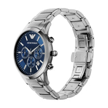 Load image into Gallery viewer, Emporio Armani Watch for Men, Chronograph Movement, 43 mm Silver / Steel Stainless Steel Case with a Stainless Steel Strap, AR2448