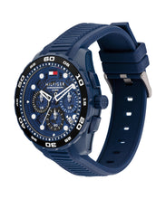 Load image into Gallery viewer, Tommy Hilfiger Chronograph Quartz Watch with Calendar for Men with Navy Blue Silicone Bracelet - 1792232, product image 2