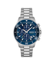 Load image into Gallery viewer, BOSS Chronograph Quartz Watch for Men Admiral Collection with Silver Stainless Steel Bracelet - 1513907, product image 1