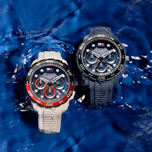 Load image into Gallery viewer, Tommy Hilfiger Chronograph Quartz Watch with Calendar for Men with Navy Blue Silicone Bracelet - 1792232, product image 5