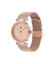 Load image into Gallery viewer, Tommy Hilfiger Analogue Quartz Watch for Women with Rose Gold Colored Stainless Steel Mesh Bracelet - 1782508, product image 2