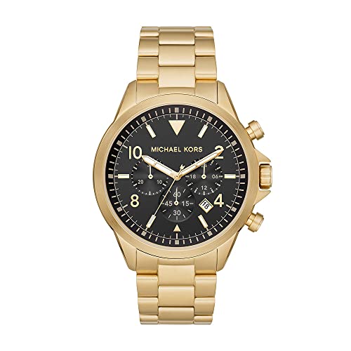 Michael Kors Men's watch GAGE, 45mm case size, Chronograph movement ambersleys