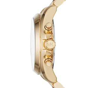 Michael Kors Women's Watch BRADSHAW, 43mm case size, Quartz Chronograph movement, Stainless Steel strap ambersleys