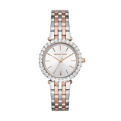 Michael Kors Women's Watch DARCI, 35mm case size, Three Hand movement, Stainless Steel strap ambersleys