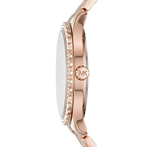 Michael Kors Women's Watch LAYTON, 38mm case size, Three Hand movement ambersleys