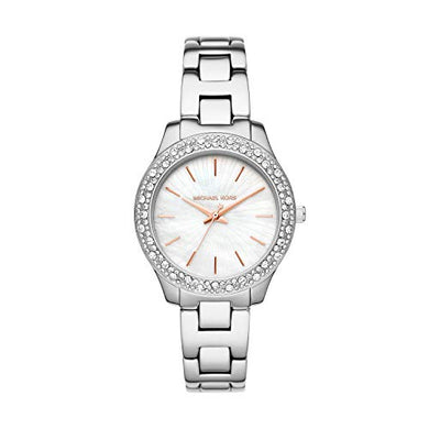 Michael Kors Women's Watch LILIANE, 36mm case size, Three Hand movement, Stainless Steel strap ambersleys