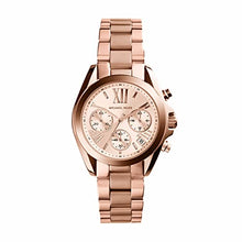 Load image into Gallery viewer, Michael Kors Women&#39;s Watch MINI BRADSHAW, 36mm case size, Quartz Chronograph movement, Stainless Steel strap ambersleys