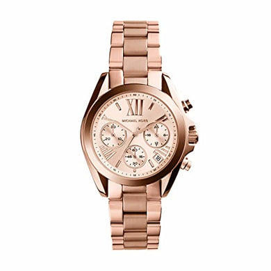 Michael Kors Women's Watch MINI BRADSHAW, 36mm case size, Quartz Chronograph movement, Stainless Steel strap ambersleys