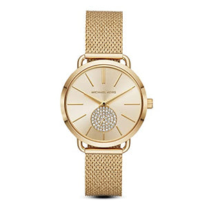 Michael Kors Women's Watch Portia, 36mm case size, Two Hand movement, Stainless Steel strap ambersleys