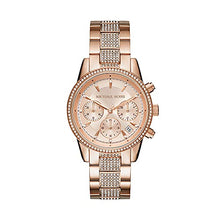 Load image into Gallery viewer, Michael Kors Women&#39;s Watch RITZ, 37mm case size, Quartz Chronograph movement, Stainless Steel strap ambersleys