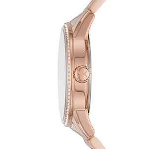 Michael Kors Women's Watch RITZ, 41mm case size, Three Hand movement, Stainless Steel strap ambersleys