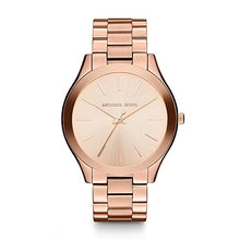Load image into Gallery viewer, Michael Kors Women&#39;s Watch SLIM RUNRAY, 42mm case size, Three Hand movement, Stainless Steel strap ambersleys
