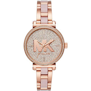 Michael Kors Women's Watch Sofie, 36 mm Case Size, Three Hand Movement, Stainless Steel Strap ambersleys