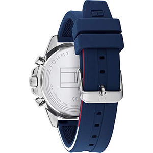 Tommy Hilfiger Analogue Multifunction Quartz Watch for Men with Blue Silicone Bracelet - 1791791 ambersleys