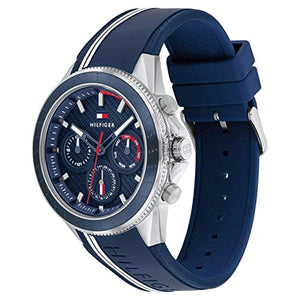 Tommy Hilfiger Analogue Multifunction Quartz Watch for Men with Blue Silicone Bracelet - 1791859 ambersleys