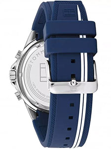 Tommy Hilfiger Analogue Multifunction Quartz Watch for Men with Blue Silicone Bracelet - 1791859 ambersleys