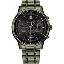 Load image into Gallery viewer, Tommy Hilfiger Analogue Multifunction Quartz Watch for Men with Green Stainless Steel Bracelet - 1791634 ambersleys